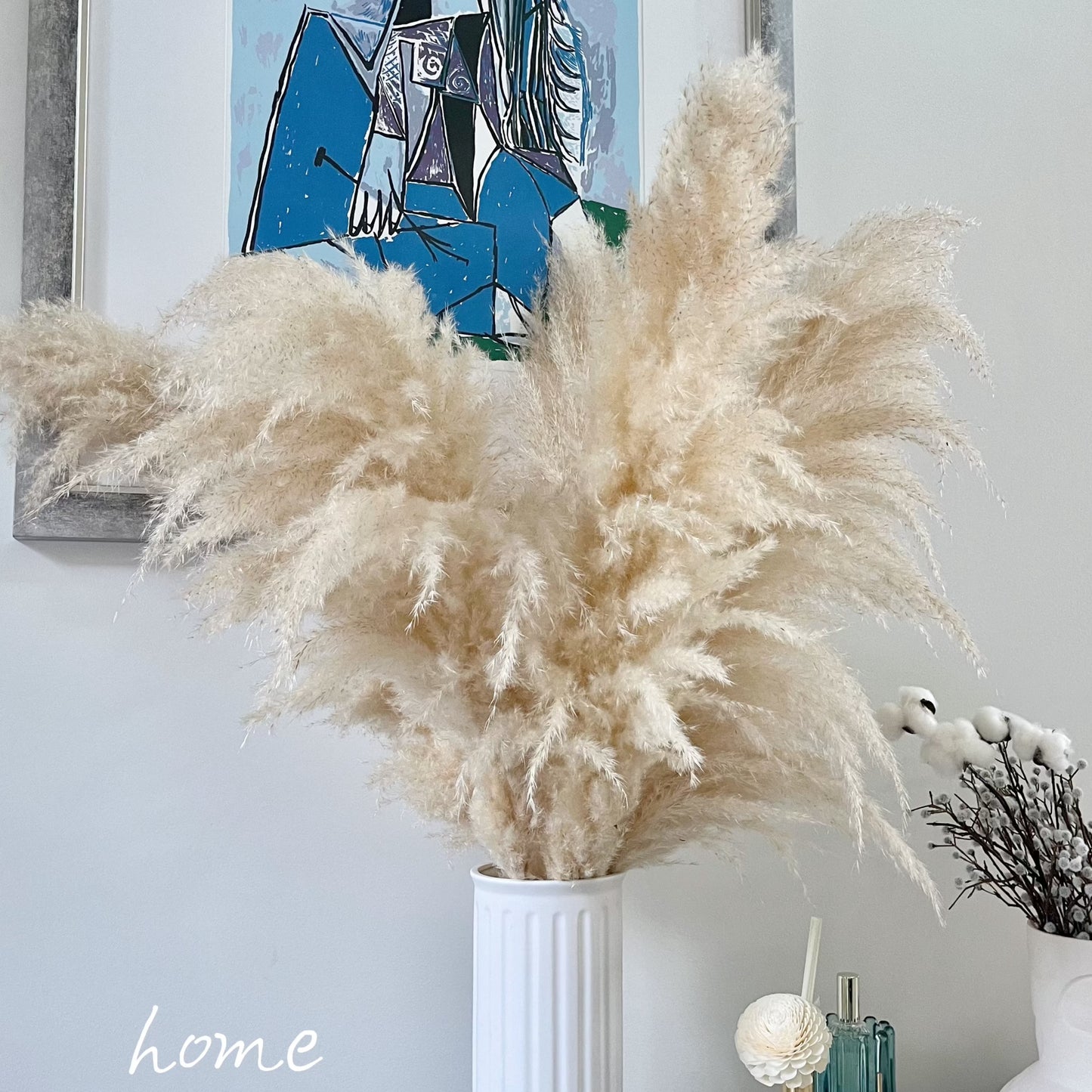 10 Stems of Pampas Grass Natural