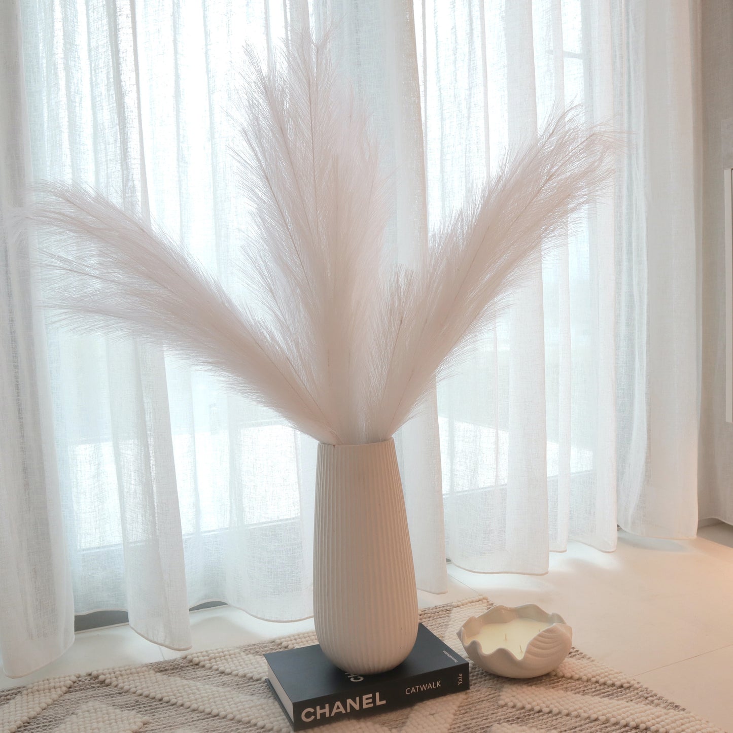 Artificial Pampas Grass White