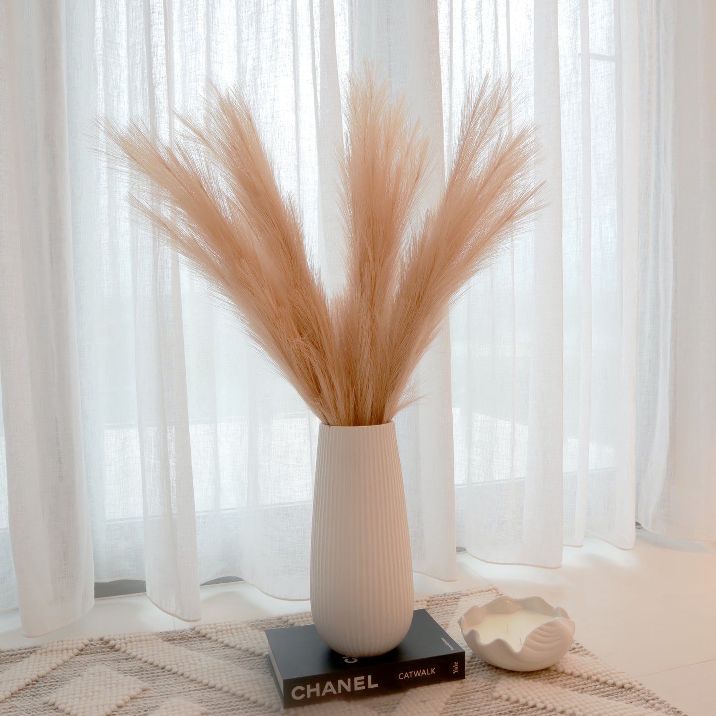 Artificial Pampas Grass Champagne