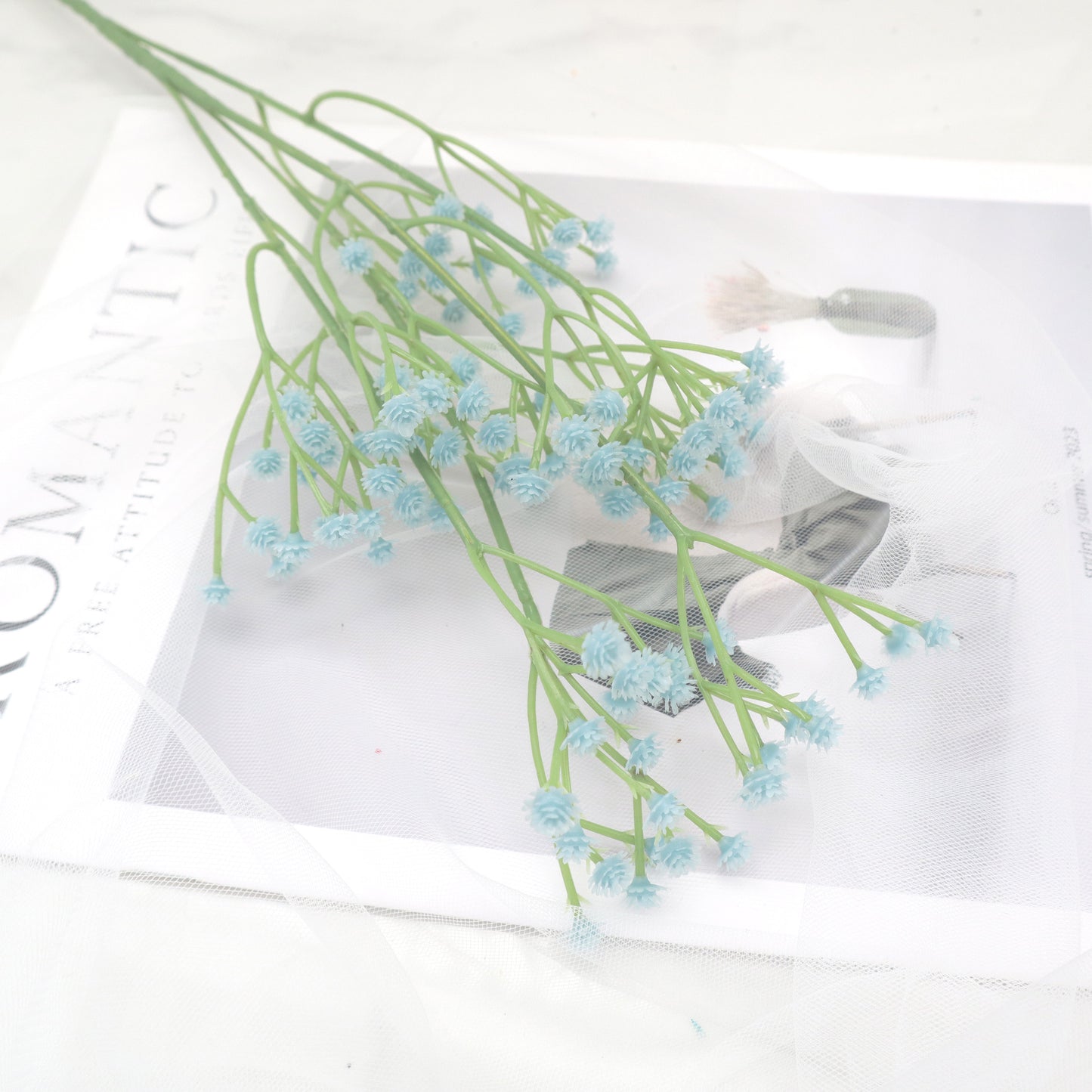 Artificial Baby's Breath Baby Blue