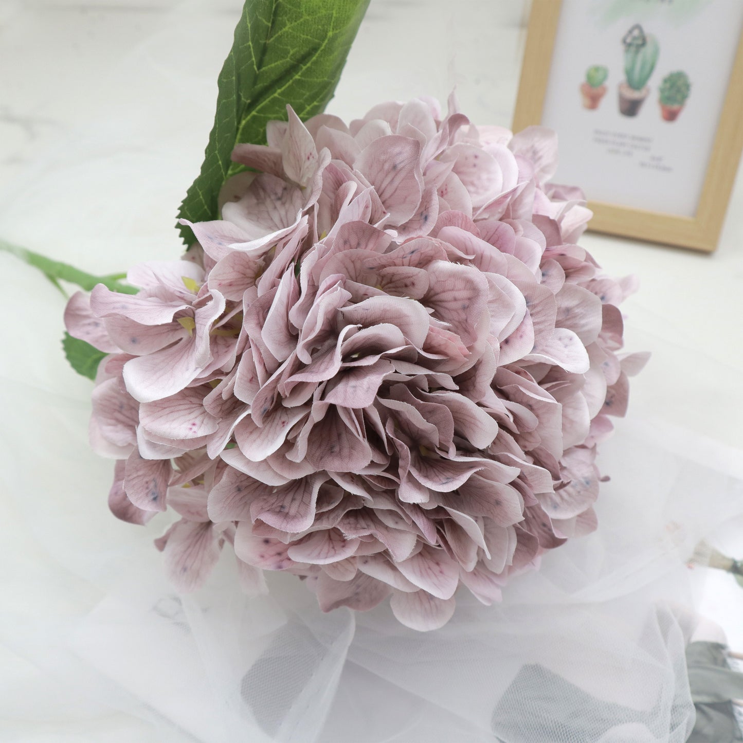 Plum Hydrangea Buatan Sutera