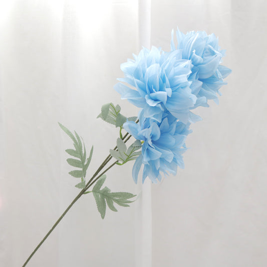 Dahlia Biru Sutera Tiruan (3 kepala)