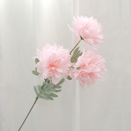 Baby Pink Dahlia Silk Tiruan (3 kepala)