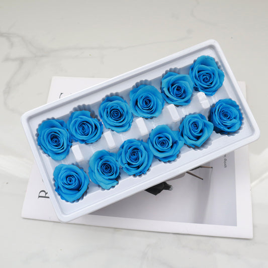 Rose Azure Blue 12 Heads