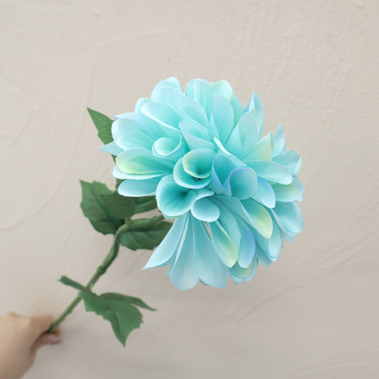 Turquoise Dahlia Sutera Buatan