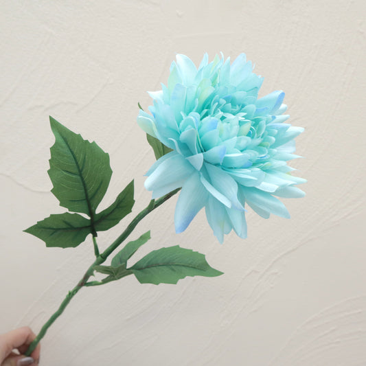 Sutera Tiruan Dahlia Liar Turquoise