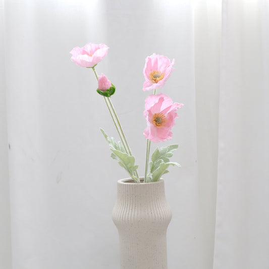 Artificial Real Touch Poppy Pink